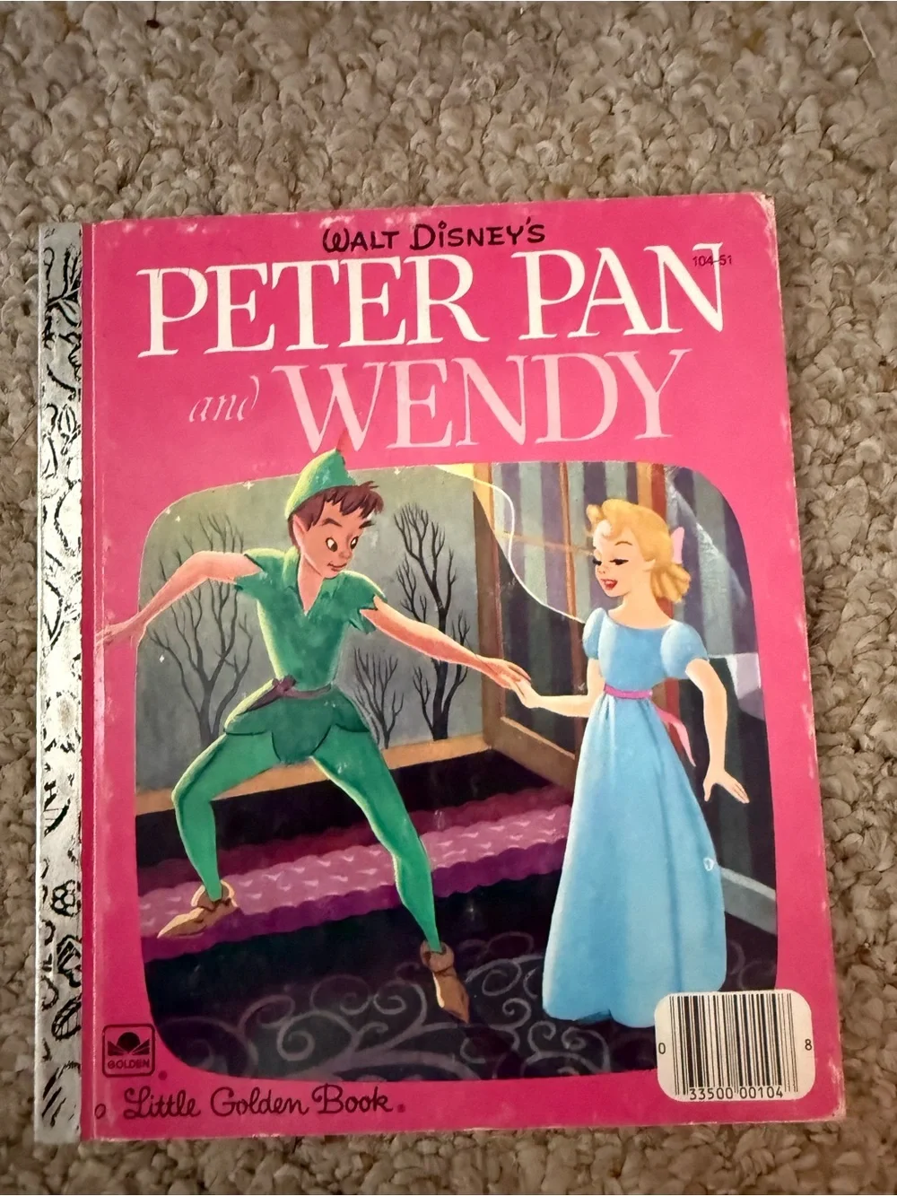 Little Golden Book Peter Pan and Wendy - Pink Cover